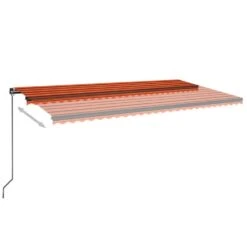 VIDAXL Auvent Manuel Rétractable 600x350 Cm Orange Et Marron -VIDAXL || SuperFish || Konstsmide Soldes Boutique 645a95a3091910.09606565