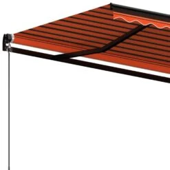 VIDAXL Auvent Manuel Rétractable 600x350 Cm Orange Et Marron -VIDAXL || SuperFish || Konstsmide Soldes Boutique 645a95a30caac7.05026730