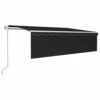 VIDAXL Auvent Rétractable Automatique Avec Store 5x3 M Anthracite -VIDAXL || SuperFish || Konstsmide Soldes Boutique 645a95a6900064.35438450