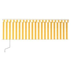 VIDAXL Auvent Automatique Rétractable Avec Store 4,5x3 M Jaune Et Blanc -VIDAXL || SuperFish || Konstsmide Soldes Boutique 645a95b7c74494.02632928