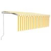 VIDAXL Auvent Automatique Rétractable Avec Store 4,5x3 M Jaune Et Blanc -VIDAXL || SuperFish || Konstsmide Soldes Boutique 645a95b7dc9208.47956658