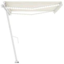 VIDAXL Auvent Manuel Rétractable Avec Led 450x300 Cm Crème -VIDAXL || SuperFish || Konstsmide Soldes Boutique 645a95b9bdf522.09147796