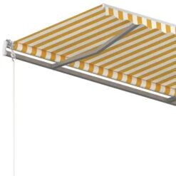 VIDAXL Auvent Rétractable Automatique 350x250 Cm Jaune Et Blanc -VIDAXL || SuperFish || Konstsmide Soldes Boutique 645a95bce780a4.57190337