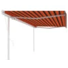 VIDAXL Auvent Rétractable Automatique Et Poteaux 5x3m Orange Et Marron -VIDAXL || SuperFish || Konstsmide Soldes Boutique 645a95c54d03c5.13074465