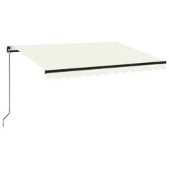 VIDAXL Auvent Manuel Rétractable 350x250 Cm Crème -VIDAXL || SuperFish || Konstsmide Soldes Boutique 645a95d2e38748.58971321