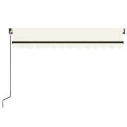 VIDAXL Auvent Manuel Rétractable 350x250 Cm Crème -VIDAXL || SuperFish || Konstsmide Soldes Boutique 645a95d2e6b535.47747845