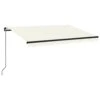 VIDAXL Auvent Manuel Rétractable 350x250 Cm Crème
