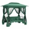 VIDAXL Tonnelle De Jardin Banc Pivotant Convertible Vert Tissu Acier -VIDAXL || SuperFish || Konstsmide Soldes Boutique 645a96a5403c54.88148647