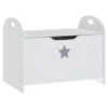 VIDAXL Banc De Rangement Pour Enfants Blanc 62x40x46,5 Cm Mdf
