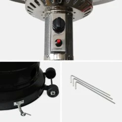 Chauffage D'extérieur à Gaz 13kw - Siberia - Parasol Chauffant Noir. Avec Roulettes Et Stabilisateur -VIDAXL || SuperFish || Konstsmide Soldes Boutique 645b9071857e44.50505567