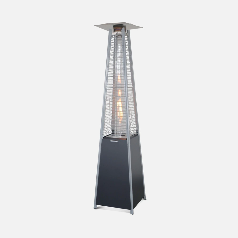 Chauffage D'extérieur - Sweden - Parasol Chauffant Gaz Pyramide. Design. Véritable Flamme. Roulettes Incluses 3 Chauffage D'extérieur - Sweden - Parasol Chauffant Gaz Pyramide. Design. Véritable Flamme. Roulettes Incluses