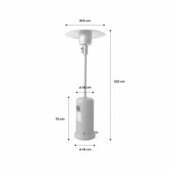 Chauffage D'extérieur à Gaz 13kw - Siberia - Parasol Chauffant Gris. Avec Roulettes Et Stabilisateur 13 Chauffage D'extérieur à Gaz 13kw - Siberia - Parasol Chauffant Gris. Avec Roulettes Et Stabilisateur -VIDAXL || SuperFish || Konstsmide Soldes Boutique 645b9081536319.13388498