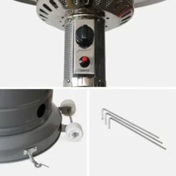 Chauffage D'extérieur à Gaz 13kw - Siberia - Parasol Chauffant Gris. Avec Roulettes Et Stabilisateur 11 Chauffage D'extérieur à Gaz 13kw - Siberia - Parasol Chauffant Gris. Avec Roulettes Et Stabilisateur -VIDAXL || SuperFish || Konstsmide Soldes Boutique 645b90816982e5.49935917