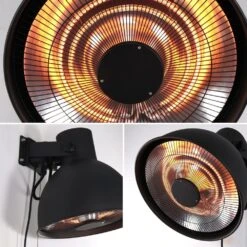 Parasol Chauffant électrique 2000w Mural - Lapland - Chauffage D’extérieur Type Halogène. 3 Niveaux De Chauffe (800w / 1200w / -VIDAXL || SuperFish || Konstsmide Soldes Boutique 645b908d1514a0.16738478