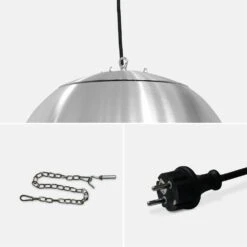 Parasol Chauffant électrique Suspendu 1500w – Oslo – Chauffage D’extérieur Type Halogène. Kit De Suspension Inclus (chaîne Et 10 Parasol Chauffant électrique Suspendu 1500w – Oslo – Chauffage D’extérieur Type Halogène. Kit De Suspension Inclus (chaîne Et -VIDAXL || SuperFish || Konstsmide Soldes Boutique 645b908fa31393.80972350