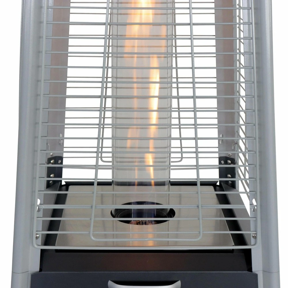 Chauffage D'extérieur - Sweden - Parasol Chauffant Gaz Pyramide. Design. Véritable Flamme. Roulettes + Housse De Protection Incluses 6 Chauffage D'extérieur - Sweden - Parasol Chauffant Gaz Pyramide. Design. Véritable Flamme. Roulettes + Housse De Protection Incluses – Image 4