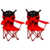 VIDAXL Chaises De Jardin Pour Enfants 2 Pcs Rouge Tissu