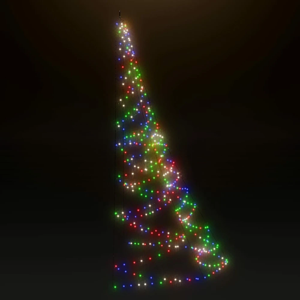 VIDAXL Arbre Mural Avec Crochet Métallique 260 Led Coloré 3 M Int/ext 6 VIDAXL Arbre Mural Avec Crochet Métallique 260 Led Coloré 3 M Int/ext – Image 4