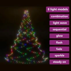 VIDAXL Arbre Mural Avec Crochet Métallique 720 Led Colorées 5 M -VIDAXL || SuperFish || Konstsmide Soldes Boutique 645e86d752e521.19694852