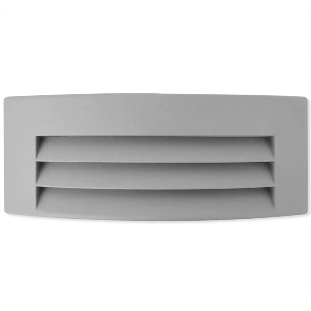VIDAXL Applique Murale Extérieure Aluminium Gris 5 VIDAXL Applique Murale Extérieure Aluminium Gris – Image 3