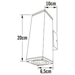 Konstsmide Applique Murale Monza Double Carrée Gris Foncé -VIDAXL || SuperFish || Konstsmide Soldes Boutique 645e8746887228.62430438