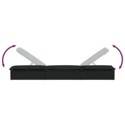 VIDAXL Transat Avec Table Noir Résine Tressée -VIDAXL || SuperFish || Konstsmide Soldes Boutique 645eceff634e30.38831078