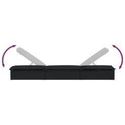 VIDAXL Transats 2 Pcs Avec Table Noir Résine Tressée -VIDAXL || SuperFish || Konstsmide Soldes Boutique 645ecf025567b4.40312075