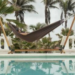 Toile De Hamac Marron. 1 Personne. 100% Polycoton. 220x140cm -VIDAXL || SuperFish || Konstsmide Soldes Boutique 64627e17ee54c9.87274872