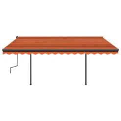 VIDAXL Auvent Automatique Rétractable Poteaux 4x3,5 M Orange Marron -VIDAXL || SuperFish || Konstsmide Soldes Boutique 64671619d421c7.40791692