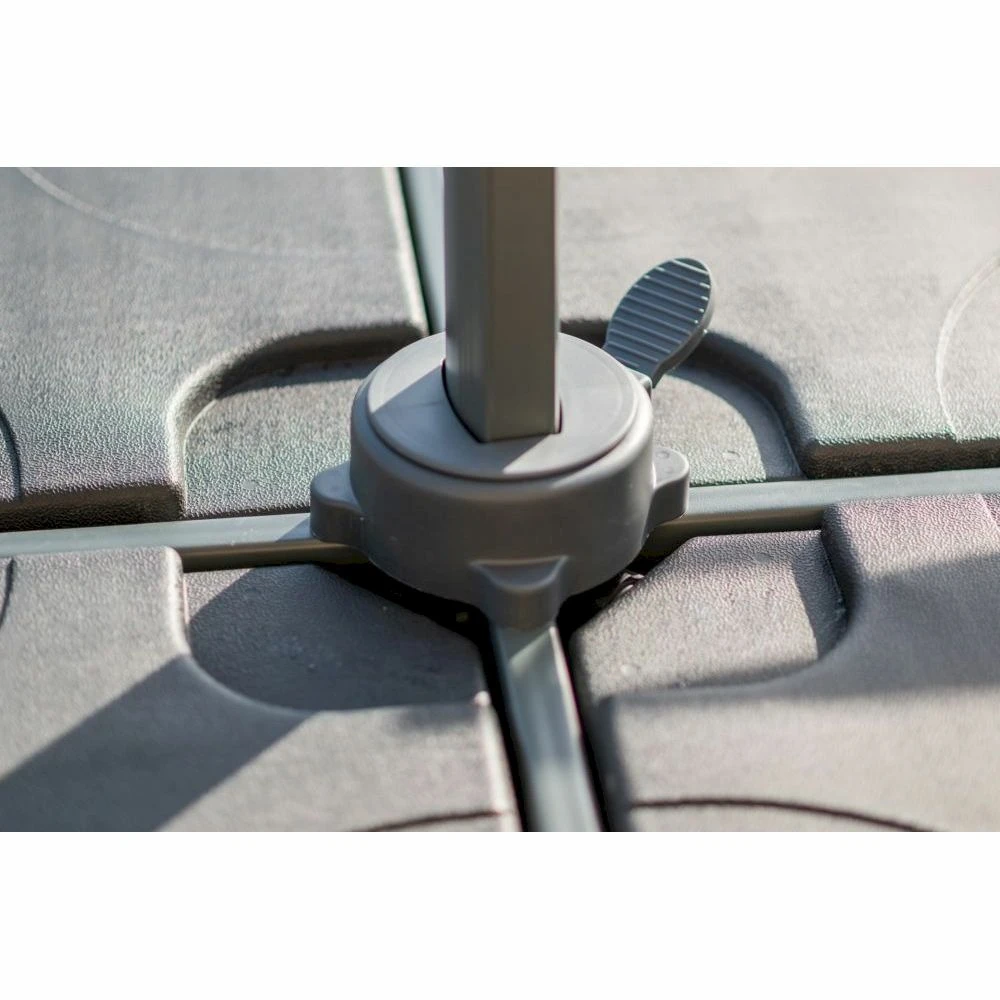 Parasol Déporté Poivre + Dalle Et Housse L400xh272xl300 - Jules - Cezare 7 Parasol Déporté Poivre + Dalle Et Housse L400xh272xl300 - Jules - Cezare – Image 5