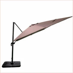 Parasol Déporté Marron Natural + Dalle Et Housse L400xh272xl300 - Jules - Cezare -VIDAXL || SuperFish || Konstsmide Soldes Boutique 646bb5c37235e5.48911405