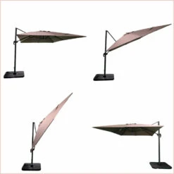 Parasol Déporté Marron Natural + Dalle Et Housse L400xh272xl300 - Jules - Cezare -VIDAXL || SuperFish || Konstsmide Soldes Boutique 646bb5c375b0f0.82018254