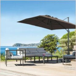 Parasol Déporté Marron Natural + Dalle Et Housse L400xh272xl300 - Jules - Cezare -VIDAXL || SuperFish || Konstsmide Soldes Boutique 646bb5c37aa951.58731024