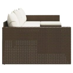 VIDAXL Salon De Jardin 2 Pcs Avec Coussins Marron Résine Tressée -VIDAXL || SuperFish || Konstsmide Soldes Boutique 646d11dd6dd8d0.16126191