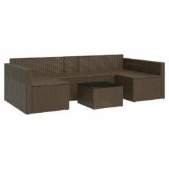 VIDAXL Salon De Jardin 2 Pcs Avec Coussins Marron Résine Tressée -VIDAXL || SuperFish || Konstsmide Soldes Boutique 646d11dd76ab64.74556943
