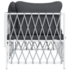 VIDAXL Canapé D'angle De Jardin Avec Coussins Blanc Tissu Tissé 13 VIDAXL Canapé D'angle De Jardin Avec Coussins Blanc Tissu Tissé -VIDAXL || SuperFish || Konstsmide Soldes Boutique 646d14568a92f2.95157888