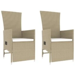 VIDAXL Ensemble De Salon De Jardin 3 Pcs Beige Poly Rotin Et Acier -VIDAXL || SuperFish || Konstsmide Soldes Boutique 646d149531cab9.03291144