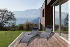 Baisao - Bain De Soleil Courbé Textilène Aluminium - Inclinable - Coussin De Tête - Léger Et Confortable - Gris/gris Anthracite - X2 -VIDAXL || SuperFish || Konstsmide Soldes Boutique 646d14a285a155.53632750