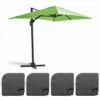 Parasol Déporté 2x3 M Et 4 Dalles à Remplir Aluminium Vert -VIDAXL || SuperFish || Konstsmide Soldes Boutique 646e58c3f081e6.86276000