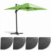 Parasol Déporté 2x3 M Et 4 Dalles Lestées Aluminium Vert -VIDAXL || SuperFish || Konstsmide Soldes Boutique 646e58cd833ee5.62729563