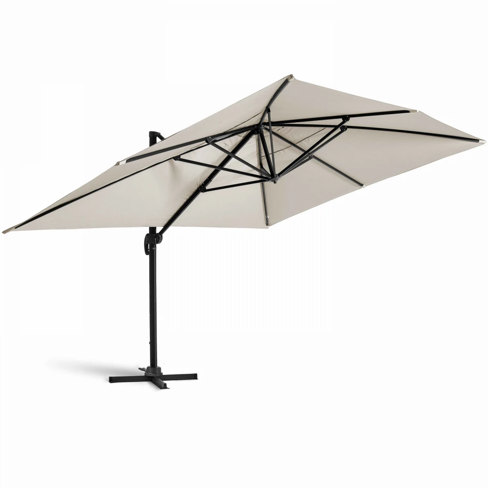 Parasol Déporté 3x4m En Aluminium écru 4 Parasol Déporté 3x4m En Aluminium écru – Image 2