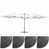 Double Parasol Déporté 3m Et 4 Dalles Lestées Aluminium Blanc -VIDAXL || SuperFish || Konstsmide Soldes Boutique 646e58f03edfd0.72126935