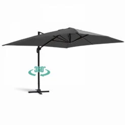 Parasol Déporté 3x4m Et 4 Dalles à Remplir Aluminium Gris -VIDAXL || SuperFish || Konstsmide Soldes Boutique 646e58f89f5dd3.40331101