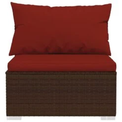 VIDAXL Salon De Jardin 3 Pcs Avec Coussins Résine Tressée Marron -VIDAXL || SuperFish || Konstsmide Soldes Boutique 646f5333396b59.60468072