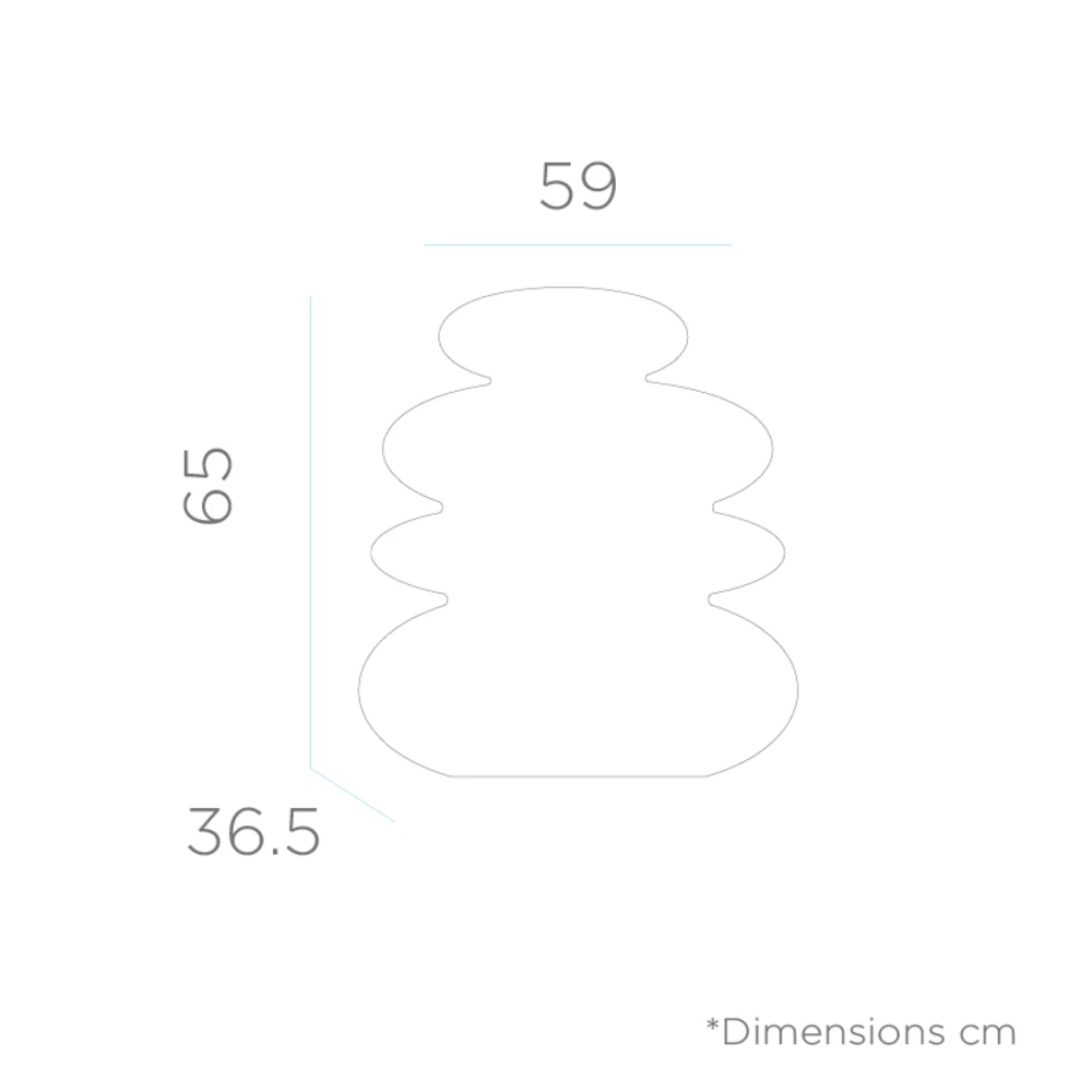 Lampe Balans 70 En Forme De Galets Zen Lumière Blanche Froide Par Câble Hauteur 70cm 5 Lampe Balans 70 En Forme De Galets Zen Lumière Blanche Froide Par Câble Hauteur 70cm – Image 3