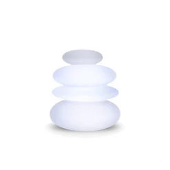 Lampe Balans 70 En Forme De Galets Zen Lumière Blanche Froide Par Câble Hauteur 70cm