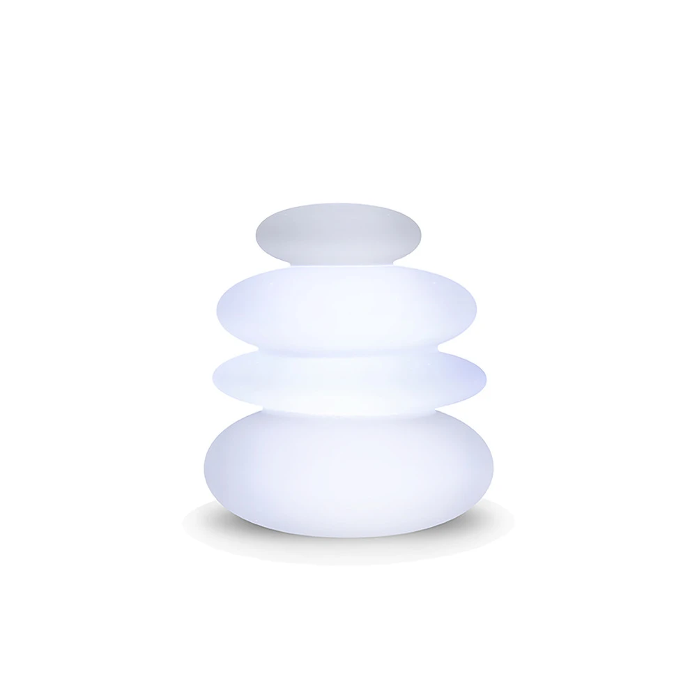 Lampe Balans 70 En Forme De Galets Zen Lumière Blanche Froide Par Câble Hauteur 70cm 3 Lampe Balans 70 En Forme De Galets Zen Lumière Blanche Froide Par Câble Hauteur 70cm