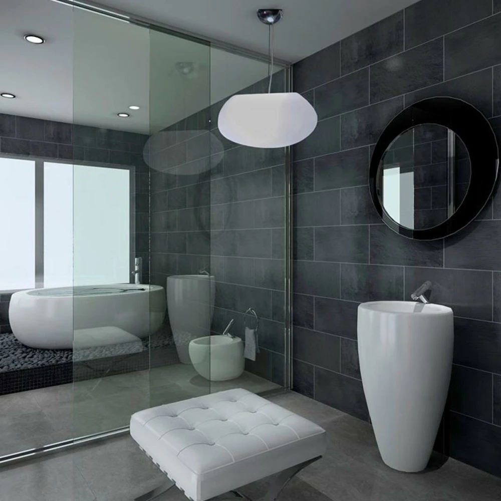 Suspension Petra 60 Ovale 60x44x30cm - Blanc 4 Suspension Petra 60 Ovale 60x44x30cm - Blanc – Image 2