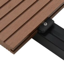 VIDAXL Panneaux De Terrasse Wpc Et Accessoires 10 M² 4 M Marron Clair -VIDAXL || SuperFish || Konstsmide Soldes Boutique 646fa6c272e652.76155012