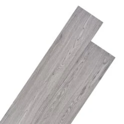 VIDAXL Planches De Plancher Pvc Non Auto-adhésif 4,46m² 3mm Gris Foncé